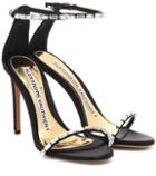Alexandre Vauthier Carla Embellished Satin Sandals