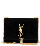 By Malene Birger Classic Small Monogram Suede Shoulder Bag