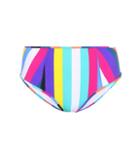 Diane Von Furstenberg Striped High-waisted Bikini Bottoms