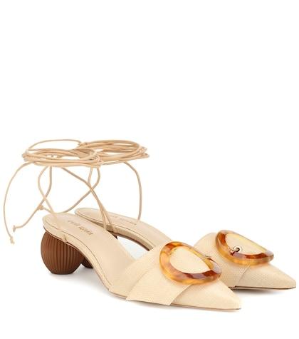 Nike Liya Embellished Raffia Sandals