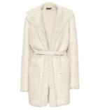 Joseph Hank Short Leather And Shearling Coat
