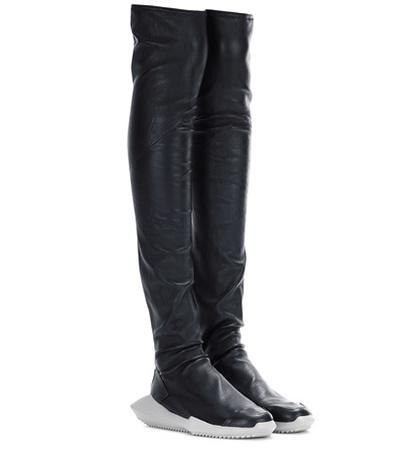 Salvatore Ferragamo Stretch Tech Runner Leather Boots