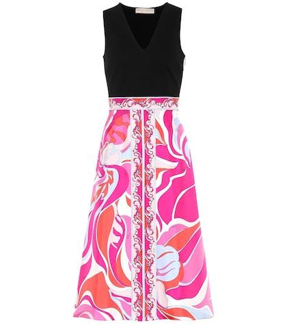 Emilio Pucci Printed Silk And Jersey Dress