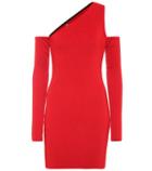 Amiri Cold-shoulder Knitted Minidress