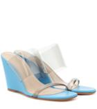 Maryam Nassir Zadeh Olympia Patent Leather Wedge Sandals