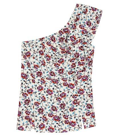 Isabel Marant Rowina Printed Silk Top