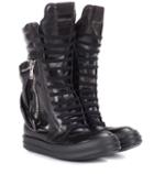 The Row Leather Combat Boots