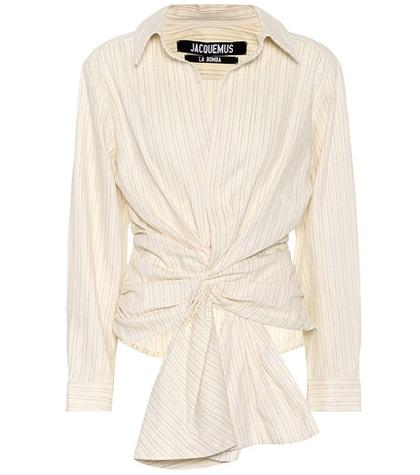 Jacquemus La Chemise Olhao Linen-blend Top