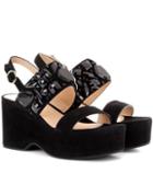 Marc Jacobs Lily Embellished Suede Sandals