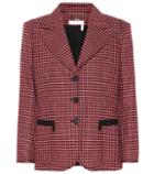 Chlo Plaid Wool-blend Jacket