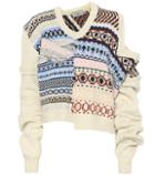 Preen By Thornton Bregazzi Kyra Patchwork Wool Sweater