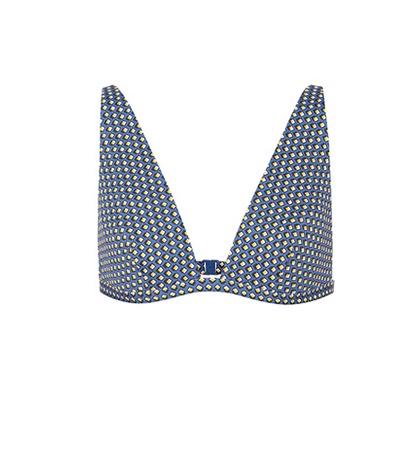 Max Mara Suez Printed Bikini Top