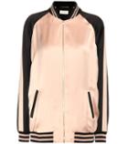 Roksanda Oversized Teddy Baseball Satin Jacket