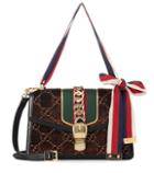 Gucci Sylvie Gg Small Velvet Shoulder Bag