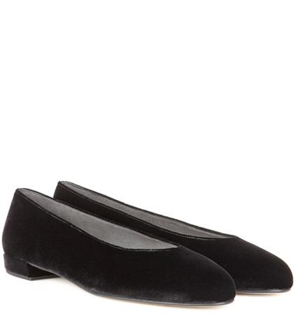 Stuart Weitzman Chicflat Velvet Ballerinas