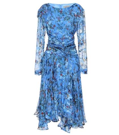 Preen By Thornton Bregazzi Kelsey Silk-blend Devore Dress