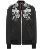 Gianvito Rossi Crystal-embellished Bomber Jacket