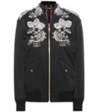 Gianvito Rossi Crystal-embellished Bomber Jacket