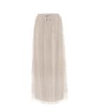 Brunello Cucinelli Embroidered Tulle Maxi Skirt
