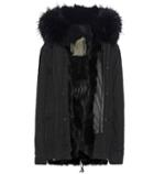 Mr & Mrs Italy Mini Fur-lined Cotton Parka With Fur-trimmed Hood