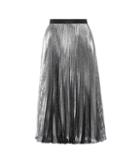 See By Chlo Metallic Silk-blend Skirt