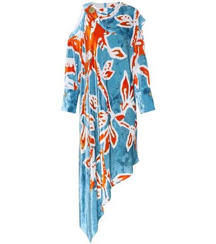 Peter Pilotto Printed Velvet Dress