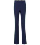 Gucci Striped Wool And Silk Trousers
