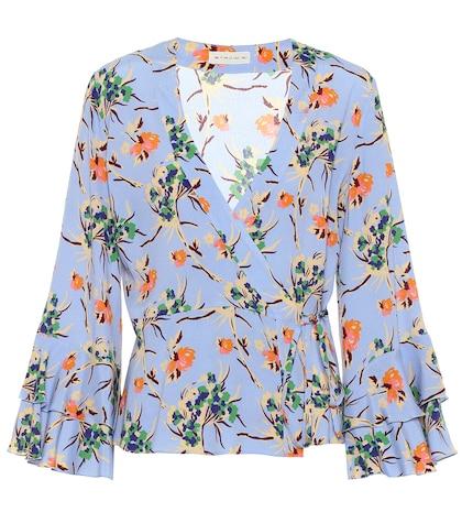 Etro Printed Wrap-front Top