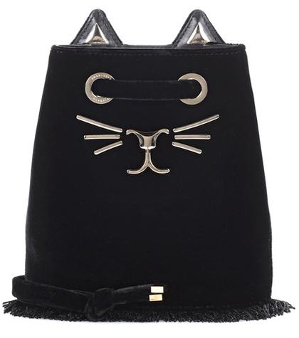 Joseph Feline Petit Velvet Bucket Bag