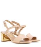 Anya Hindmarch Elita 55 Patent Leather Sandals