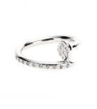Roberto Marroni 18kt Rhodium-plated White Gold Big Nail Ring With Diamonds