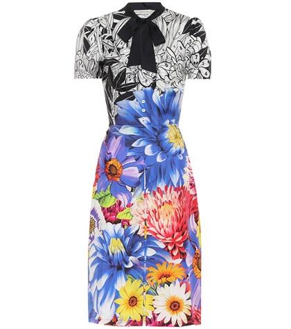 Mary Katrantzou Belote Floral-printed Silk Dress