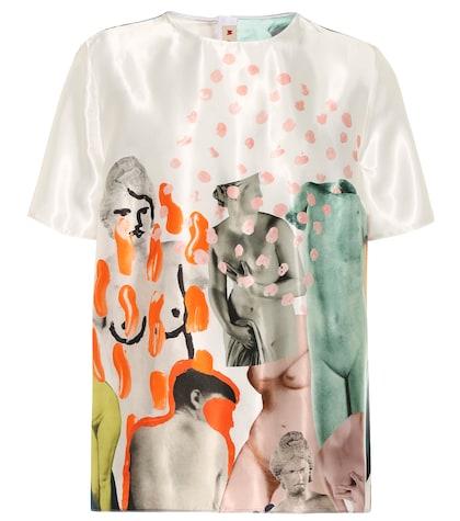 Marni Printed Satin T-shirt