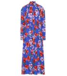 Magda Butrym Viseu Floral Silk Midi Dress