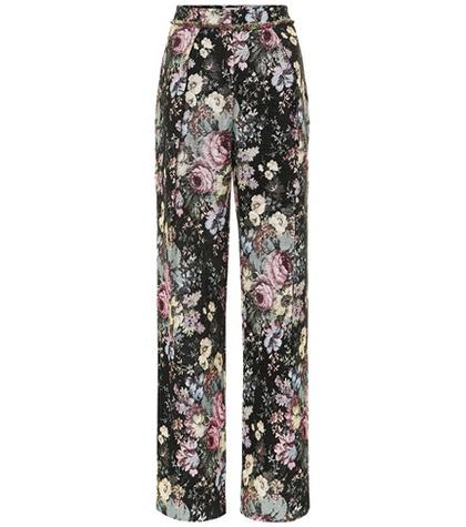 Preen By Thornton Bregazzi Maggie Floral Jacquard Pants