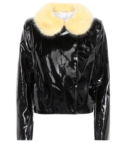 Valentino Betsy Faux Fur-trimmed Jacket