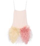 Miu Miu Embellished Silk Dress