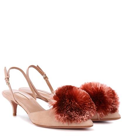 Aquazzura Powder Puff 45 Slingback Pumps