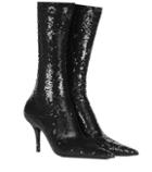 Balenciaga Knife Sequined Sock Boots