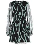 Diane Von Furstenberg Printed Silk Mini Dress