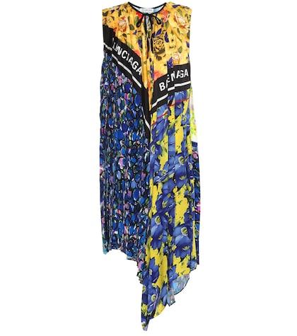 Balenciaga Scarf Printed Dress