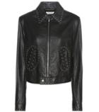 Salvatore Ferragamo Embellished Leather Jacket