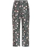 Isabel Marant Loris Cigarette Cropped Printed Pants