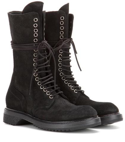 Rick Owens Army Suede Boots