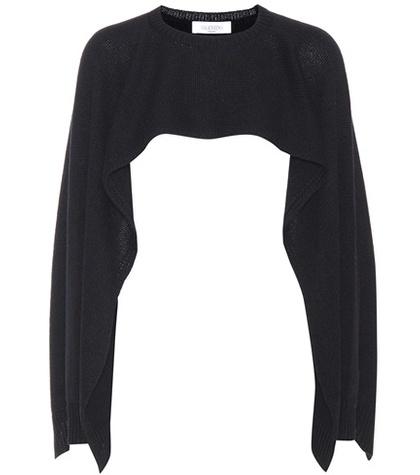 Prada Cropped Cashmere Cape