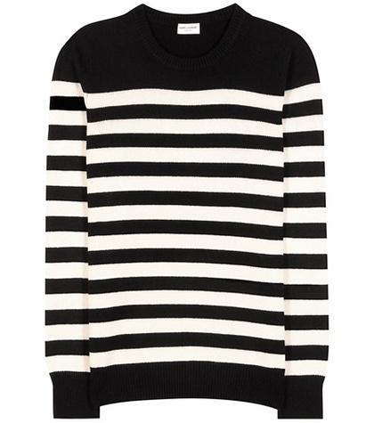 Saint Laurent Striped Cashmere Sweater