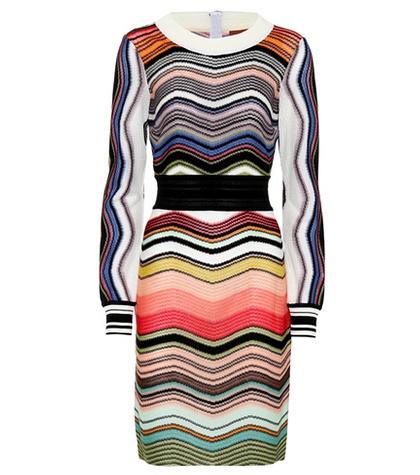 Alexachung Striped Wool-blend Dress