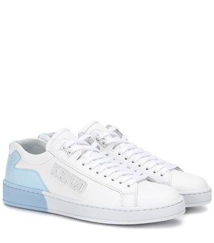 Kenzo Tennix Leather Sneakers