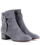 Gianvito Rossi Leslie Suede Ankle Boots