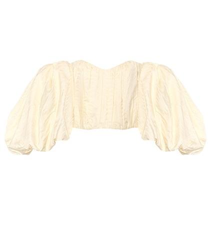 Saint Laurent Lady Chatterly Jacquard Top